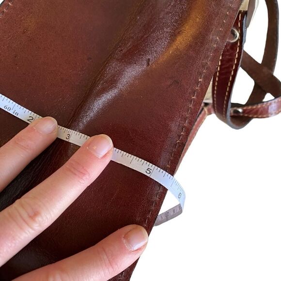 Handmade Mexican Brown Leather Satchel Bag - Picture 15 of 15